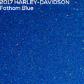 2017 Harley-Davidson Fathom Blue color swatch with text overlay