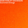Harley-Davidson Scorched Orange color swatch close up