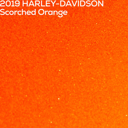 Harley-Davidson Scorched Orange color swatch close up